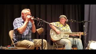 Delanie and Johnny singing 'The Place' South Shore Folk Music Club May 6 2023 @karenwoodhall