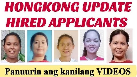 ALL HIRED APPLICANTS FOR HONGKONG FDW/WATCH and LEARN HOW TO MAKE BEST SELFVIDEO @joyneri.jobhiring