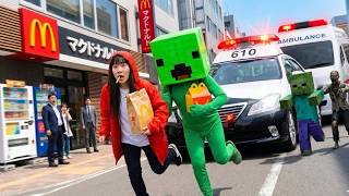 まいぜんシスターズ実写版/マクドナルド🍔ハッピーセット🎉トミカ🚗＆サンリオキャラクターズ🎀【第3弾】ゾンビをやっつけろ🧟ひみつはでるか？駄菓子でASMRしてみた結果⁉️