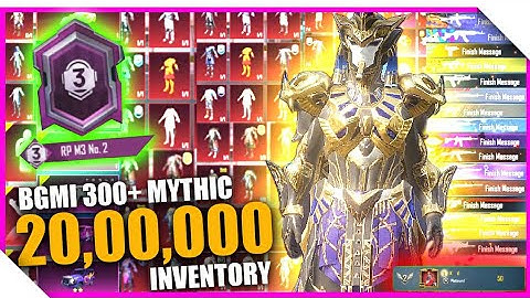 🤑BGMI 300 MYTHIC INVENTORY- SAMSUNG,A3,A5,A6,A7,J2,J5,J7,S5,S6,S7,59,A10,A20,A30,A50,A70