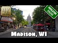 Driving around downtown madison wi in 4k