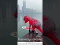 Dinosaur Tries Hydrofoil Board – Falls Instantly Into Water 🦖💧