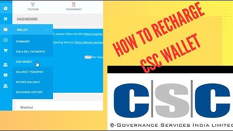 CSC Wallet Recharge
