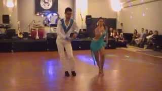 Laetitia Lopez et Khalil Démonstration _ Lyon Bachata Festival _ Casino le Lyon Vert