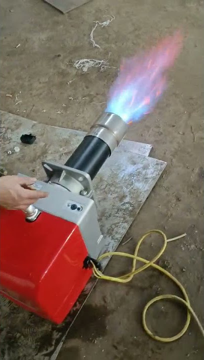 BTG 28 boiler burner industrial gas nature burner TEST video