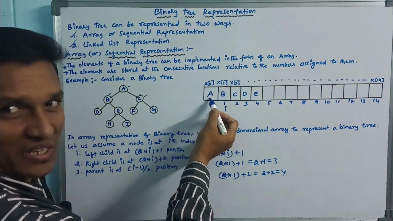 Binary Tree Representation | Array Representation of Binary Tree | Data ...
