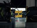 Ducati Collab Sama Lambo🔥 #DucatiPanigale #Lamborghini #DucatiLamborgh #PanigaleV4 #Akrapovic