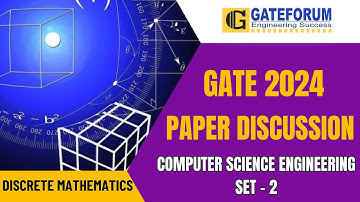 GATE 2024 Exam Detailed Solution I Discrete Mathematics I Set 2 I Computer Science Engineering