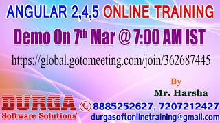 Angular 2,4,5 Online Training in DURGASOFT