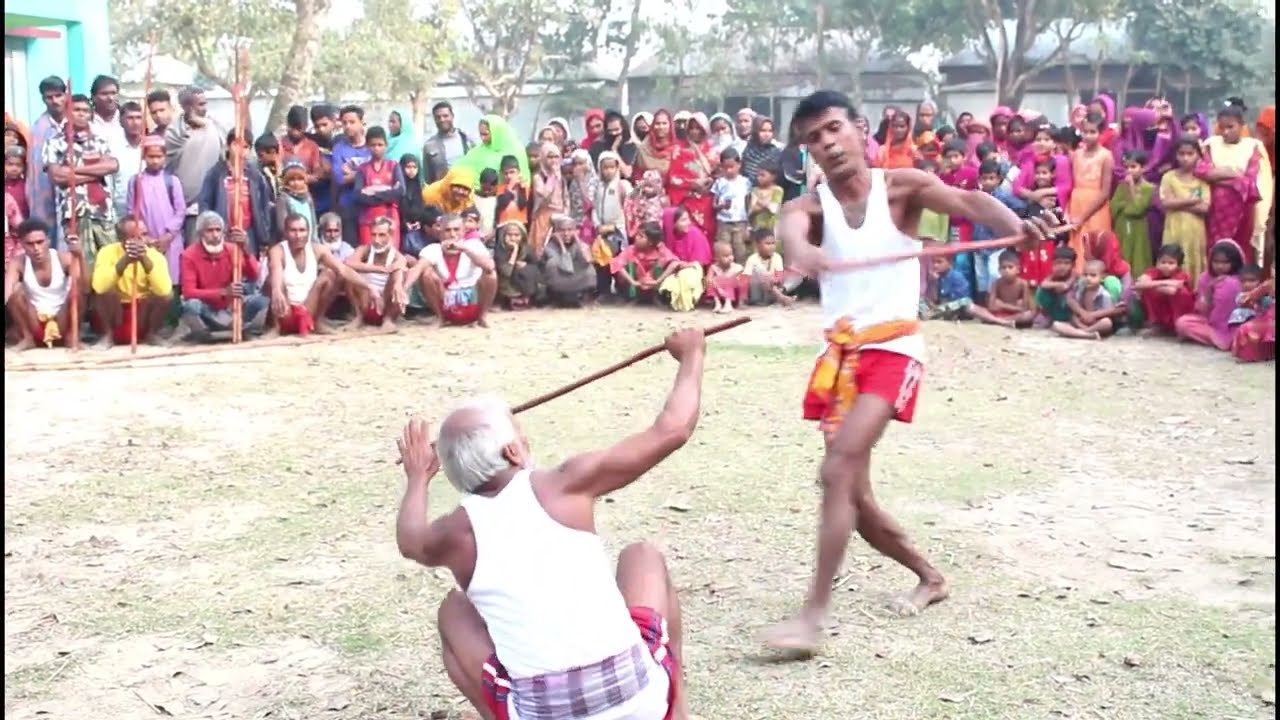 লাঠি খেলা# গ্রাম বাংলার ঐতিহ্য লাঠি খেলা # জাম তলা,ঝাউগড়া বাজার,মেলান্দহ.জামালপুর।। Mizan Video