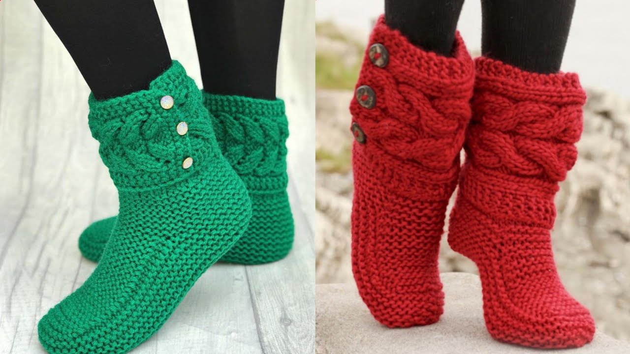 Most Beautiful Autumn Idea Diy Project's Crochet Button Down Boots ...