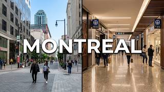 Montreal Walk in Downtown Montreal and Underground City [4K]