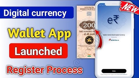 How to register Digital Wallet E-Rupee App | CBDC Digital Currency wallet App Launch for all user