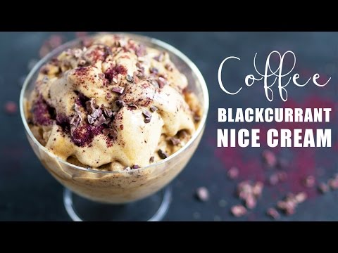 Coffee Blackcurrant Banana Ice Cream