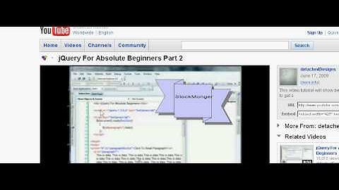 jQuery For Absolute Beginners Part 2 -response modified code for 1.3.2