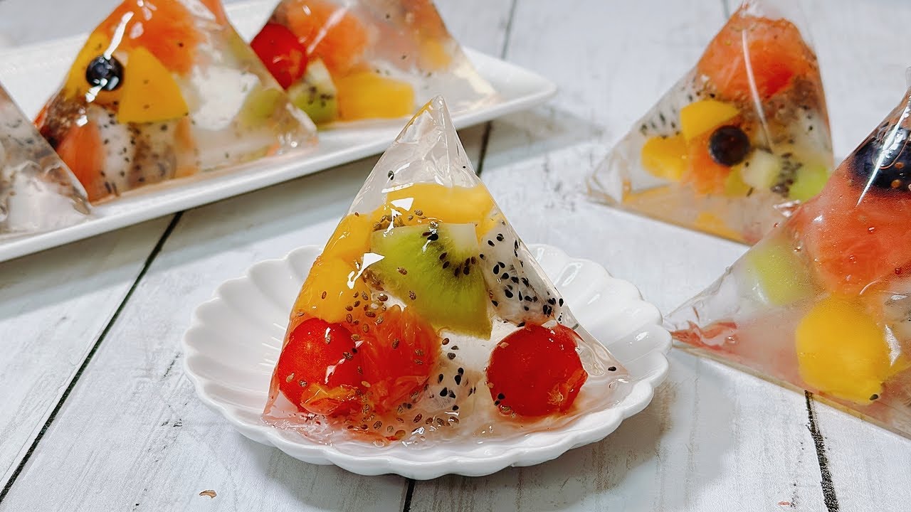 百均のプレゼントバッグで作る！かわいくて美味しい3Dフルーツゼリー 
