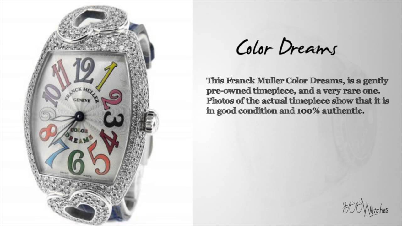 Franck Muller 7502 QZ D Color Dreams Coeur White Gold Diamond 