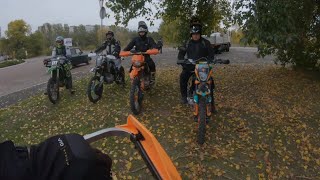 Эндуро прохват в октябре, на Kovi и Kawasaki.