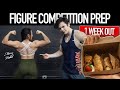 Following an IFBB FIGURE PRO'S 1 Week Out Diet & Training | 1,200 Calories + Back Workout