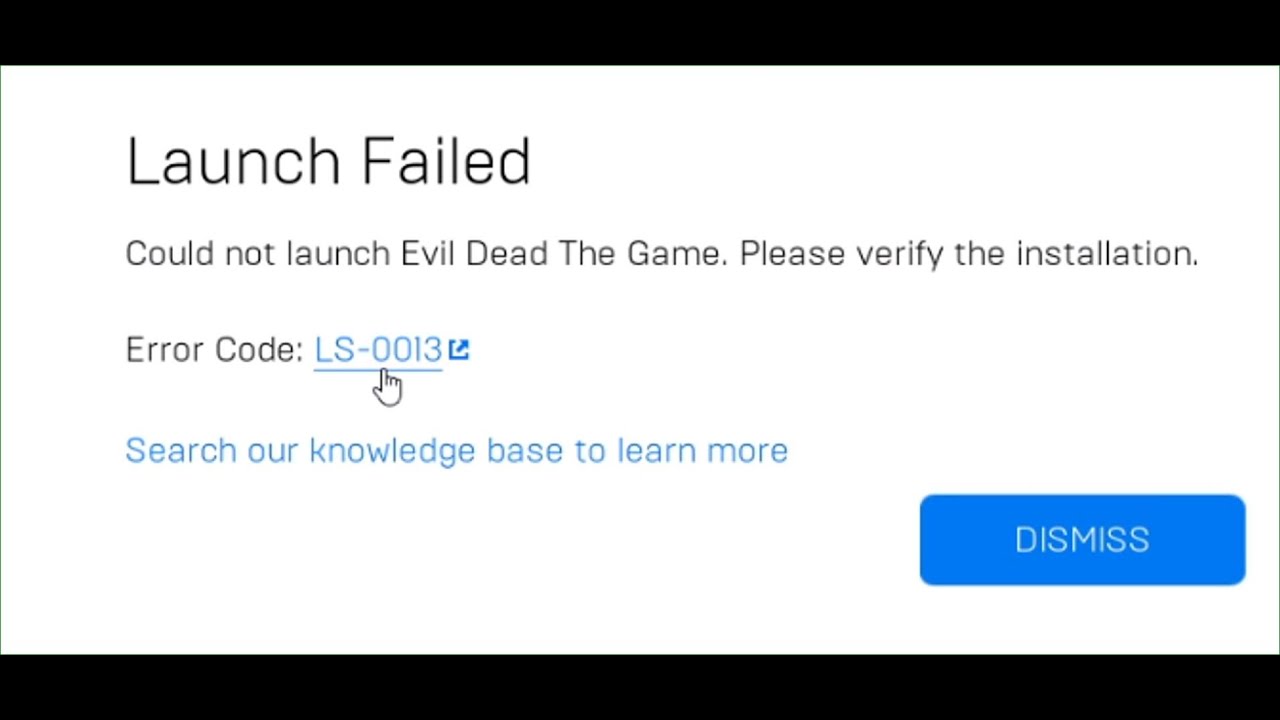 Fix Evil Dead The Game Launcher crashing
