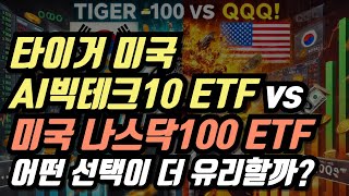 타이거 미국 AI빅테크10 ETF vs 미국 나스닥100 ETF  어떤 선택이 더 유리할까?