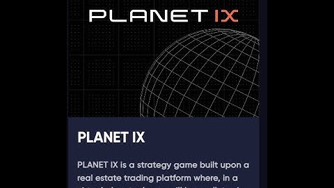 PLANETIX METAMASK wallet setup