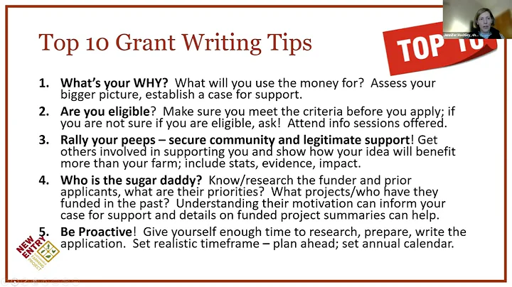 Grant Writing for Farmers 101