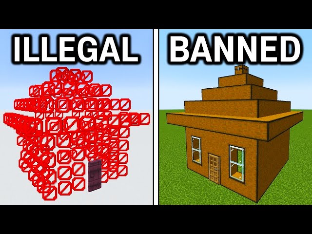 71 Illegal Houses In Minecraft class=