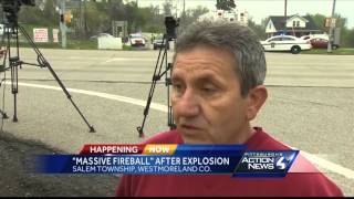 Charred grass, damaged home remain after gas explosion