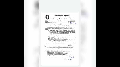 Vtu Update For 1st Year