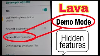 Android Demo Mode on Lava Phone/ Lava Hidden features screenshot 5