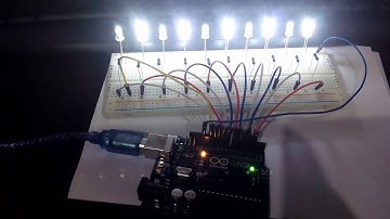 Sequencia de Efeitos Led com Arduino UNO R3