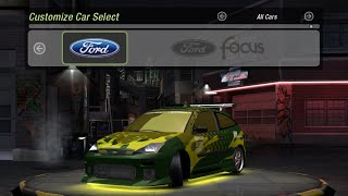 Need for Speed: Underground 2. Ford Focus customization and race.