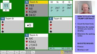 How To Play a No Trump contract