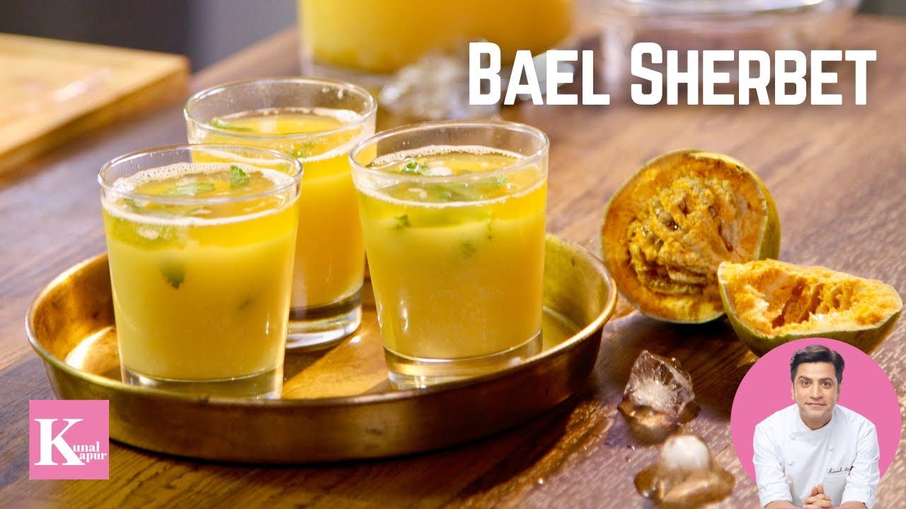 Bel Ka Sharbat  Bel Juice Recipe  Wood Apple Squash     Bael Sherbat Kunal Kapur Summer