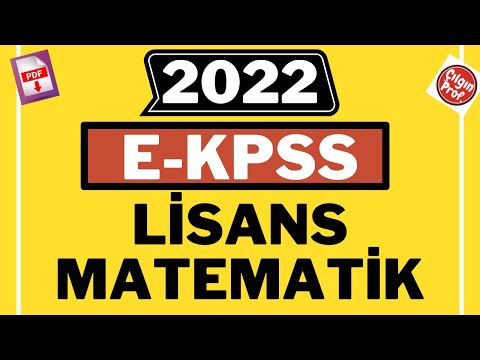 2022 E-KPSS LİSANS MATEMATİK [+PDF] - 2022 E-KPSS Matematik Soru Çözümleri