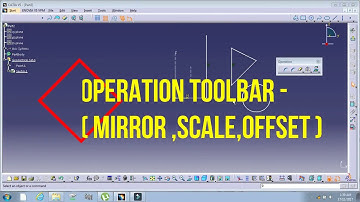CATIA V5-MIRROR,SYMMETRY,ROTATE,SCALE,OFFSET (OPERATIONAL TOOLBAR)