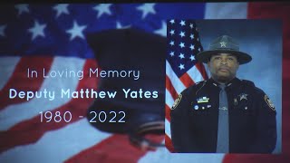 'We have it from here'; Family, friends remember life of Deputy Yates during funeral service