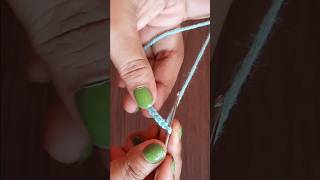 How to make crochet for beginners making chain/triple crochet/crosia chalana sikhen #shorts