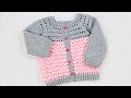 Easy crochet cardigan sweater for girls 4-6 years + more sizes