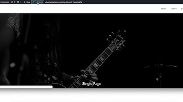 Full Width Image After Header With Overlaying Title In Genesis Sample