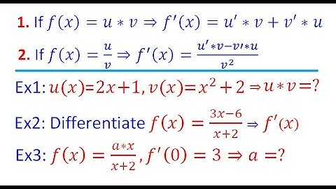 Product and Quotient Rules (Derivatives 3)