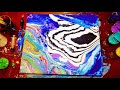 Повторила за художником картину Акриловая Заливка fluid art #pouring  #флюидарт  #рисование