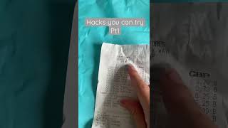 Receipt hack