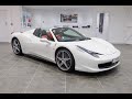 SOLD - Ferrari 458 Spider White - For Sale at Autostore