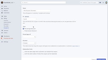 How to Create Coupon Codes in Stripe