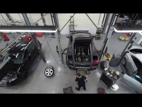 Lamborghini Gallardo engine removal timelapse 4K