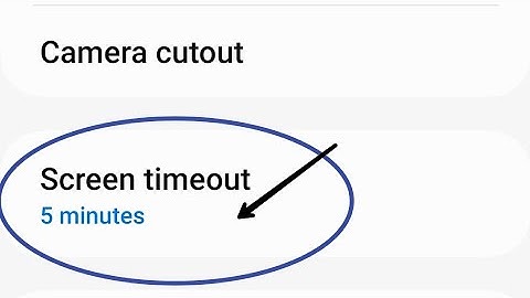 Screen timeout changed Samsung galaxy note 10 lite, how to change screen timeout