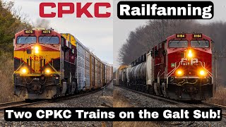 High SPEED! CPKC Trains 2-106 And 231 On The Galt Subdivision!