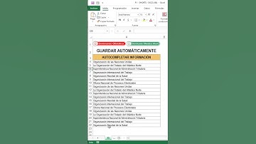 Cómo guardar automáticamente un libro de Excel #reels #shorts